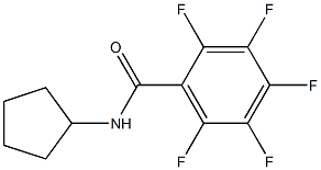 N-cyclopentyl-2,3,4,5,6-pentafluorobenzamide,,结构式