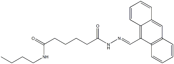 6-[2-(9-anthrylmethylene)hydrazino]-N-butyl-6-oxohexanamide|