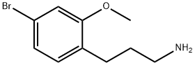 3-(4-bromo-2-methoxyphenyl)propan-1-amine 化学構造式