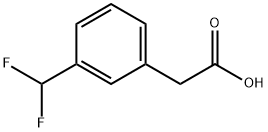 BENZENEACETIC ACID, 3-(DIFLUOROMETHYL)- Struktur