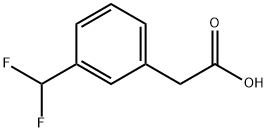 BENZENEACETIC ACID, 3-(DIFLUOROMETHYL)- Structure