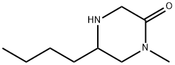 2-Piperazinone, 5-butyl-1-methyl- Structure