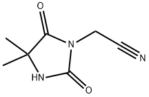 2-(4,4-二甲基-2,5-二氧代咪唑烷-1-基)乙腈,1000932-38-6,结构式