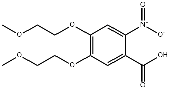 4,5-bis(2-Methoxyethoxy)-2-nitrobenzoic acid Structure
