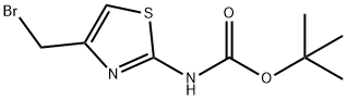 4-(ブロモメチル)-1,3-チアゾール-2-イルカルバミン酸TERT-ブチル 化学構造式