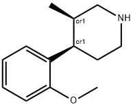 4-(2-Methoxyphenyl)-3-Methylpiperidine Struktur
