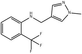 N-[(1-methyl-1H-pyrazol-4-yl)methyl]-2-(trifluoromethyl)aniline,1006466-09-6,结构式
