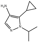 5-环丙基-1-(丙-2基)-1H-吡唑-4-胺, 1006496-39-4, 结构式