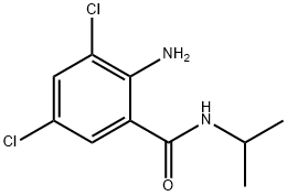 3,5-二氯-2-氨基苯甲酰异丙胺 结构式