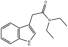 N,N-diethyl-2-(1H-indol-3-yl)acetamide Structure