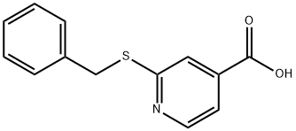 4-Pyridinecarboxylic acid, 2-[(phenylmethyl)thio]-,100727-33-1,结构式