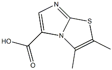 2,3-Dimethylimidazo[2,1-b]thiazole-5-carboxylic acid 化学構造式
