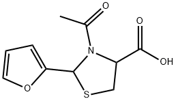 3-acetyl-2-(furan-2-yl)-1,3-thiazolidine-4-carboxylic acid Structure