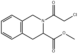 methyl (3R)-2-(2-chloroacetyl)-3,4-dihydro-1H-isoquinoline-3-carboxylate Struktur