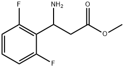 3-氨基-3-(2,6-二氟苯基)丙酸甲酯,1009351-41-0,结构式