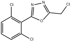 2-(chloromethyl)-5-(2,6-dichlorophenyl)-1,3,4-oxadiazole 化学構造式