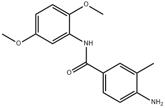 4-amino-N-(2,5-dimethoxyphenyl)-3-methylbenzamide 结构式