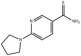 6-pyrrolidin-1-ylpyridine-3-carbothioamide Structure