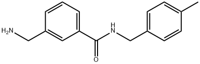 3-(aminomethyl)-N-[(4-methylphenyl)methyl]benzamide Struktur