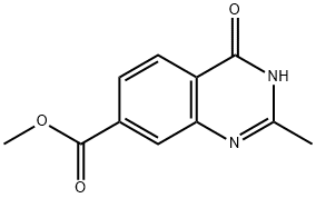 methyl 2-methyl-4-oxo-3,4-dihydroquinazoline-7-carboxylate 结构式