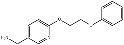 6-(2-苯氧基乙氧基)吡啶-3-基]甲胺 结构式