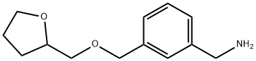 {3-[(oxolan-2-ylmethoxy)methyl]phenyl}methanamine Structure