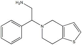 2-phenyl-2-{4H,5H,6H,7H-thieno[3,2-c]pyridin-5-yl}ethan-1-amine 化学構造式