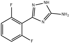 3-(2,6-二氟苯基)-1H-1,2,4-三唑-5-胺,1016713-07-7,结构式