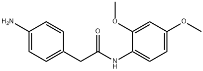 2-(4-aminophenyl)-N-(2,4-dimethoxyphenyl)acetamide,1016720-89-0,结构式