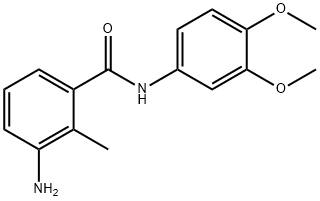 3-amino-N-(3,4-dimethoxyphenyl)-2-methylbenzamide,1016743-86-4,结构式