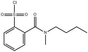 2-[butyl(methyl)carbamoyl]benzene-1-sulfonyl chloride Struktur