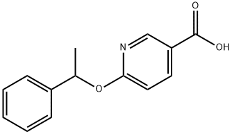6-(1-苯基乙氧基)吡啶-3-羧酸, 1016758-25-0, 结构式