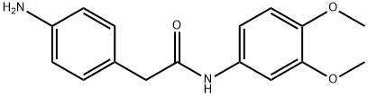 2-(4-aminophenyl)-N-(3,4-dimethoxyphenyl)acetamide 结构式