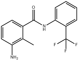 3-amino-2-methyl-N-[2-(trifluoromethyl)phenyl]benzamide Struktur
