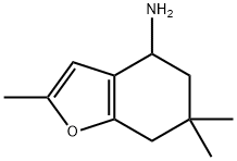 2,6,6-三甲基-4,5,6,7-四氢-1-苯并呋喃-4-胺 结构式