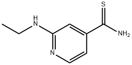 2-(乙胺基)吡啶-4-甲硫代酰胺 结构式