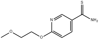 6-(2-甲氧基乙氧基)吡啶-3-甲硫代酰胺,1016833-69-4,结构式