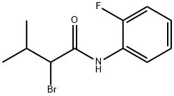 2-bromo-N-(2-fluorophenyl)-3-methylbutanamide Struktur