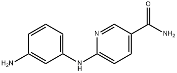 6-[(3-aminophenyl)amino]nicotinamide Structure