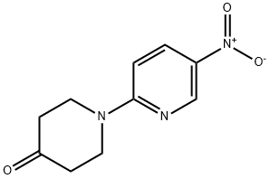 1-(5-nitropyridin-2-yl)piperidin-4-one Struktur