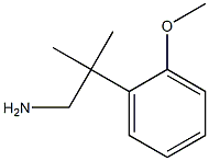 2-(2-甲氧苯基)-2-甲基丙烷-1-胺 结构式