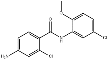 4-amino-2-chloro-N-(5-chloro-2-methoxyphenyl)benzamide Structure