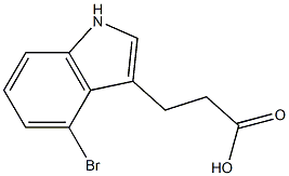 3-(4-bromo-1H-indol-3-yl)propanoic acid Structure