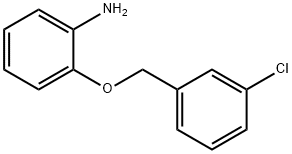 2-[(3-chlorophenyl)methoxy]aniline 化学構造式