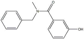 N-benzyl-3-hydroxy-N-methylbenzamide Struktur