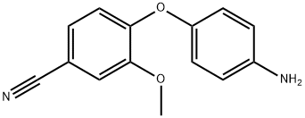 4-(4-aminophenoxy)-3-methoxybenzonitrile 化学構造式