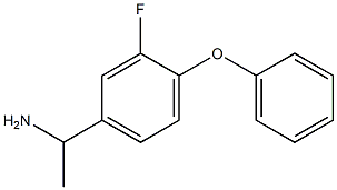 1-(3-fluoro-4-phenoxyphenyl)ethan-1-amine Struktur