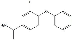 1-(3-fluoro-4-phenoxyphenyl)ethan-1-amine Structure