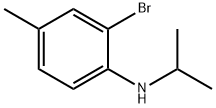 2-溴-4-甲基-N-(丙-2-基)苯胺 结构式