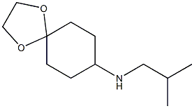 N-(2-methylpropyl)-1,4-dioxaspiro[4.5]decan-8-amine 化学構造式